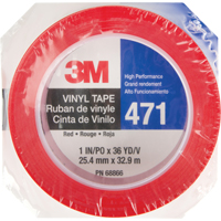 471 Vinyl Tape, 25.4 mm (1") W x 32.9 m (108') L, 5.3 mils, Red Distribution Élite MP