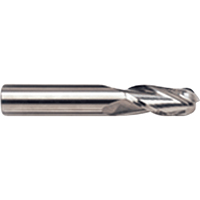 Fraise en bout sph&eacute;rique, 1/8" dia., 4 cannelures, Carbure Distribution Élite MP