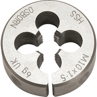 Split Circular Die, M10 X 1.5 Thread, High Speed Steel Distribution Élite MP