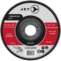 Powerplus DUO Cutting/Grinding Wheel, 4-1/2" x 1/8", 7/8" Arbor, Type 27, A30DUO Grit Distribution Élite MP