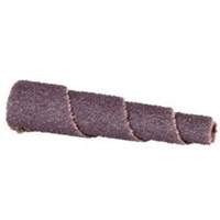 Cartouche de bande abrasive conique ALO, 100 Grain, 5/8" dia., Oxyde d'aluminium, 1-1/2" lo, 1/8" Dimension de l'arbre Distribution Élite MP