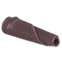 Cartouche de bande abrasive conique ALO, 120 Grain, 3/16" dia., Oxyde d'aluminium, 1" lo, 1/8" Dimension de l'arbre Distribution Élite MP