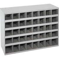 Armoires pour bacs de rangement en acier, 33-3/4" la x 12" p x 23-7/8" h, Gris Distribution Élite MP