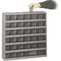 Adjustable Storage Bin Cabinet, Steel, 36 Drawers, 23-3/4" x 4-3/4" x 23-3/4", Grey Distribution Élite MP