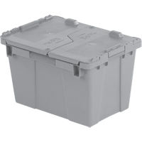 Contenants de distribution Flipak en plastique poly&eacute;thyl&egrave;ne (PE), 15,2" x 10,9" x 9,7", Gris Distribution Élite MP