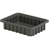 Contenants Divider Box, Poly&eacute;thyl&egrave;ne, 10,8" la x 8,3" p x 2,5" h, Gris Distribution Élite MP
