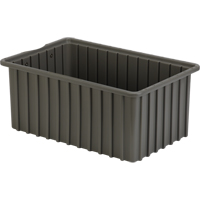 Contenants Divider Box, Poly&eacute;thyl&egrave;ne, 16,5" la x 10,9" p x 7" h, Gris Distribution Élite MP