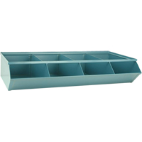 Sectional Bin Units, 100 lbs. Cap., 37" W x 18-3/4" D x 7-1/2" H, Blue Distribution Élite MP