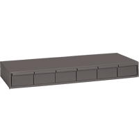 Casiers &agrave; tiroirs industriels, 6 tiroirs, 33-3/4" la x 11-5/8" p x 4" h, Gris Distribution Élite MP