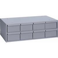 Casiers &agrave; tiroirs industriels, 8 tiroirs, 22-3/4" la x 11-5/8" p x 7-3/8" h, Gris Distribution Élite MP