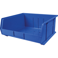 Plastic Bin, 16-1/2" W x 11" H x 18" D, Blue Distribution Élite MP