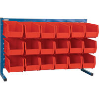 Rayonnage &agrave; persienne avec bacs, 18 bacs, 36" la x 8-1/4" p x 22" h Distribution Élite MP