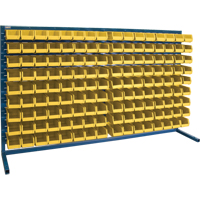 Rayonnage &agrave; persienne avec bacs, 144 bacs, 72" la x 15" p x 40" h Distribution Élite MP