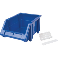 Bac empilable & &agrave; suspendre, 4-13/16" la, 3-3/16" h x 7-1/8" p, Bleu Distribution Élite MP
