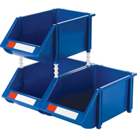 Bac empilable & &agrave; suspendre, 8-3/16" la, 6-3/16" h x 14" p, Bleu Distribution Élite MP
