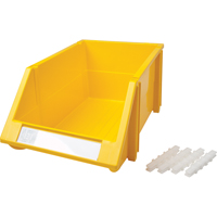 Bac empilable & &agrave; suspendre, 8-3/16" la, 6-3/16" h x 14" p, Jaune Distribution Élite MP