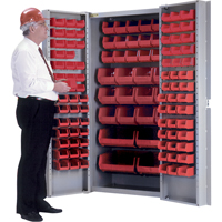 Deep-Door Combination Cabinet, 38" W x 24" D x 72" H, 36 Shelves Distribution Élite MP
