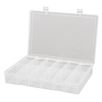 Compact Polypropylene Compartment Cases, 13-1/8" W x 9" D x 2-5/16" H, 18 Compartments Distribution Élite MP