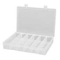 Compact Polypropylene Compartment Cases, 13-1/8" W x 9" D x 2-5/16" H, 6 Compartments Distribution Élite MP