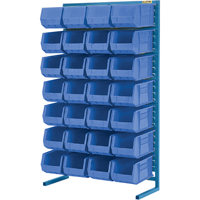 Single-Sided Stationary Bin Rack, 36" W x 12" D x 61" H, 28 Bins Distribution Élite MP