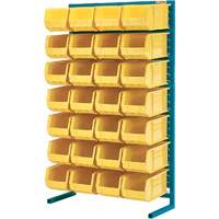 Single-Sided Stationary Bin Rack, 36" W x 12" D x 61" H, 28 Bins Distribution Élite MP