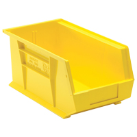 Bacs ultra empilable & suspendable, 8-1/4" la, 7" h x 14-3/4" p, Jaune Distribution Élite MP
