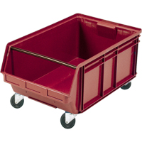 Mobile Giant Stacking Bin, 11-7/8" H x 18-3/8" W x 29" D, 150 lbs. Capacity, Red Distribution Élite MP
