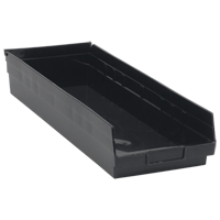 Bac pour &eacute;tag&egrave;re &eacute;conomique, 8-3/8" la x 4" H x 23-5/8" p, Noir, Capacit&eacute; 60 lb Distribution Élite MP