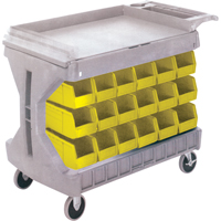 PROCART A/36 BACS JAUNE# CB101, &agrave; deux c&ocirc;t&eacute;s, 36 bacs, 45-5/18" la x 24" p x 34-3/4" h Distribution Élite MP