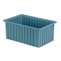 Contenants Divider Box, Poly&eacute;thyl&egrave;ne, 16,5" la x 10,9" p x 7" h, Bleu p&acirc;le Distribution Élite MP