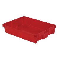 Contenants Stack-N-Nest Polylewton, 6,1" x 29,6" x 22,4", Rouge Distribution Élite MP