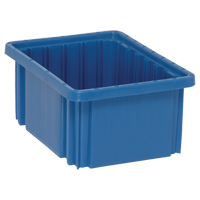 Contenants Divider Box, Plastique, 10,9" la x 8,3" p x 5" h, Bleu Distribution Élite MP