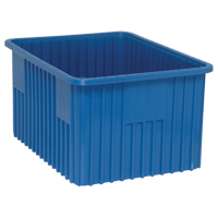 Divider Box&reg; Containers, Plastic, 22.5" W x 17.5" D x 12" H, Blue Distribution Élite MP