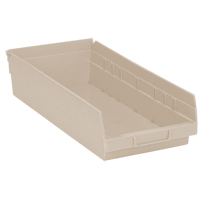 Economy Shelf Bin, 8-3/8" W x 4" H x 17-7/8" D, Ivory Distribution Élite MP