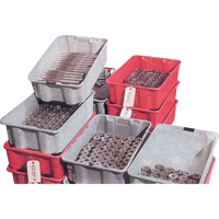Contenants Stack-N-Nest de Plexton, 20,1" la x 42,5" p x 14,1" h, Gris Distribution Élite MP