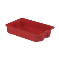 Contenants Stack-N-Nest de Plexton, 14,8" la x 24,3" p x 5,1" h, Rouge Distribution Élite MP