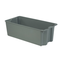 Contenants Stack-N-Nest de Plexton, 20,1" la x 42,5" p x 14,1" h, Gris Distribution Élite MP