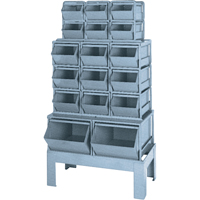 Pre-Engineered Bin Combination, 1000 lbs. Cap., 33-1/2" W x 19 1/2" D x 54-1/4" H, Blue Distribution Élite MP