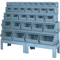 Pre-Engineered Bin Combinations, 1000 lbs. Cap., 68" W x 19-1/2" D x 55 1/4" H, Blue Distribution Élite MP