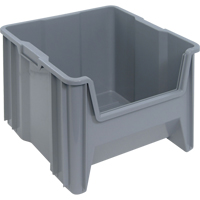 Giant Stacking Containers, 16.5" W x 17.5" D x 12.5" H, Grey Distribution Élite MP