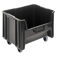 Mobile Giant Stack Container, 12-7/16" H x 19-7/8" W x 15-1/4" D, 250 lbs. Capacity, Black Distribution Élite MP