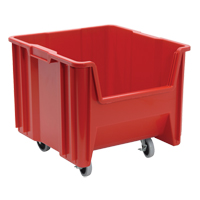 Mobile Giant Stack Container, 12-1/2" H x 16-1/2" W x 17-1/2" D, 250 lbs. Capacity, Red Distribution Élite MP