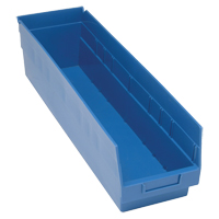 Bacs en plastique pour &eacute;tag&egrave;res Store More, 6-5/8" la x 6" H x 23-5/8" p, Bleu, Capacit&eacute; 90 lb Distribution Élite MP
