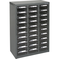 Casiers pour pi&egrave;ces KPC-700, Acier galvanis&eacute;, 30 tiroirs, 17-1/2" x 8-7/10" x 25-3/10", Gris Distribution Élite MP