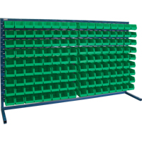 Rayonnage &agrave; persienne avec bacs, 144 bacs, 72" la x 15" p x 40" h Distribution Élite MP