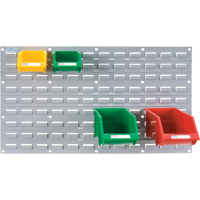 Metal Louvered Panel Bin Support Rack, 32 Bins, 36" W x 1/8" D x 19" H Distribution Élite MP