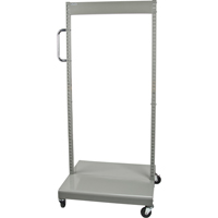Servante mobile de bacs &agrave; plateaux inclinables - chariot seulement, &agrave; deux c&ocirc;t&eacute;s, 26-1/4" la x 22" p x 57-1/2" h Distribution Élite MP
