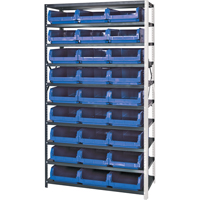 &eacute;l&eacute;ment de rayonnage avec bacs empilables, Acier, Bac Magnum, Capacit&eacute; 650 lb, 42" la x 76" h Distribution Élite MP
