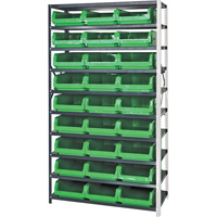 &eacute;l&eacute;ment de rayonnage avec bacs empilables, Acier, Bac Magnum, Capacit&eacute; 650 lb, 42" la x 76" h Distribution Élite MP