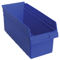 Bacs pour &eacute;tag&egrave;re Store-Max, 8-3/8" la x 8" H x 17-7/8" p, Bleu, Capacit&eacute; 56 lb Distribution Élite MP